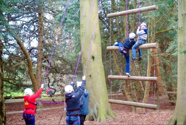 high ropes adventure course in Leeds